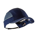 Ergodyne Gorra de Seguridad con iluminación de ala LED, Estilo Sombrero de béisbol, ala Corta, Skullerz 8960, Azul Marino