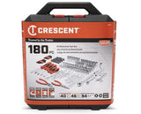 Crescent CTK180 - Juego de herramientas profesional en caja de almacenamiento de herramientas (180 unidades)