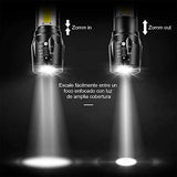 EASYTAO Linterna LED Recargable Paquete de 2, Lampara Tactica con Luz de XPE+COB Flashlight Portátil, Lampara Led con 5 Modos de Luz