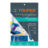 Truper GU-332, Guantes de látex reforzados para limpieza, medianos