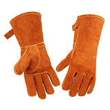 Welding Jacket Leather Apron Guantes de soldadura Guantes de soldador de cuero de invierno resistente a alta temperatura resistente al desgaste wear-resistant, anti-scalding, flame retardant