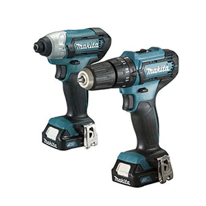 Kit Taladro Atornillador + Rotomartillo Inalambrico 12v Makita