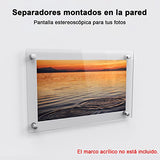 Tornillos Publicitarios, Separadores de letreros, 24 tornillos de, Tornillos de separación de acero inoxidable para colgar marcos de fotos acrílicos anunciar (Acero inoxidable)