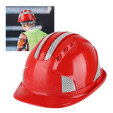 Casco de seguridad Casco duro, Ventilar ABS Casco de seguridad Comodidad y uso prolongado para gorra protectora(28.00 * 22.00 * 14.00cm-red)