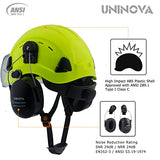 Casco de motosierra forestal, casco arborista con visera y orejeras, protección auditiva, OSHA, sombrero duro de seguridad, para carpintería, árbol, servicio, jardín, trabajo, casco (lima 091 + visera transparente + orejeras)