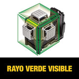 DEWALT Láser de Línea con Rayo color Verde MAX* 12V y Bateria Ion-litio XR 2.0Ah DW089LG