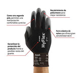 HyFlex 11-600 - Guante de Nylon con Poliuretano para trabajos que impliquen destreza y sensibilidad. Talla 9 (Grande) 1 par.