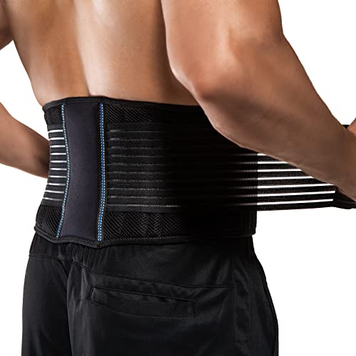  TANGIST Cinturón lumbar ajustable con soporte lumbar para la  parte inferior de la espalda, terapia magnética, alivio del dolor de  espalda, prevención de lesiones para hombres y mujeres hernia de disco (