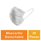 3M Nexcare Mascarilla Desechable Uso Diario, 50 Piezas