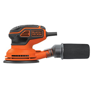 BLACK+DECKER Lijadora eléctrica de órbita aleatoria de 2,4 amperios (BDERO600)