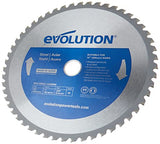 Evolution Power Tools - Hoja de sierra de corte, acero inoxidable