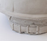 Casco De Obra De Concreto De Tamaño Real - Regalo Para Arquitectos O Ingenieros De 24 Cms De Frente X 12 Cms De Altura - Concreto Real Color Gris Hecho A Mano - 1 pieza de hormigón coleccionable