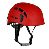 Mebix TRD Casco de Protección Multifuncional para Escalada, Alpinismo, Senderismo con diseño Ajustable 52-62cm (Rojo)