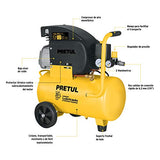 Pretul COMP-20LP, Compresor horizontal, 20 L, 2-1/2 HP (potencia máxima), 127 V