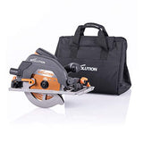 Evolution Power Tools R185CCSX+ Kit de sierra circular multimaterial de 7-1/4 pulgadas con bolsa de transporte