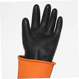 Guantes de protección de goma resistentes guantes de trabajo guantes de seguridad química guantes de trabajo desgaste ácido y aceite 35 cm