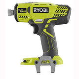 Ryobi P290 One+ 18V 1/4" inalámbrico silencioso golpe 3.200 RPM controlador de impacto con portabrocas de cambio rápido y bandeja Mag (baterías no incluidas, solo herramienta eléctrica)