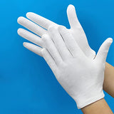 iplusmile 10 Pares de Guantes de Protección de Seguridad de Algodón Guantes de Joyería de Monedas Guantes de Trabajo Mitts Savers de Mano para Cocinar Jardinería