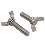 Empulgueras Tornillos M4 M5 Ala 304 de acero inoxidable de la mariposa Tornillo DIN316 mariposa Perno M4 / M5 * 6/8 / 10/12/16/20/25/30/35/40/45 (Size : M5x8 4pcs)