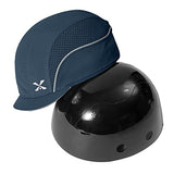 Gorra de béisbol de seguridad, ligera, de seguridad, protección de la cabeza, transpirable, gorra de protección de la cabeza (M18109H-Navy-Micro Brim)