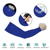 3 pares Funda protectora para brazo, fundas de protección UV de seda hielo, blanco, negro, azul, colores, alta elasticidad, fresco y transpirable para ciclismo, pesca, conducción, golf, Para hombres