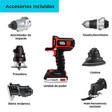 beyond by BLACK+DECKER Juego de 6 Herramientas Inalámbricas 20V con 8 Brocas AZBDMT1206