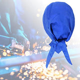 yotijay Gorras de Soldadura Tipo Bandana Cabeza Ajustable Soldadores Protectores Anti Escaldado Sombrero, Capuchas Azules