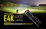 Nitecore E4K EDC Flashlight - 4400 Lumens - 21700 Battery