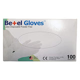 Guantes de látex desechables, 5.5 mm de grosor, sin polvo, blanco, 100 unidades/1000 unidades (100, grandes)