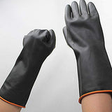 Guantes de protección resistentes a los productos químicos, guantes de trabajo resistentes, guantes de trabajo de seguridad química, guantes de trabajo resistentes a ácidos fuertes alcalinos y aceite, 35 cm