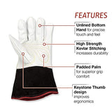 Lincoln Electric Premium TIG Welding Gloves | Top Grain Leather | High Dexterity | Medium | K2983-M