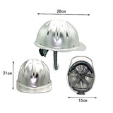 KZXCTG Cascos de construcción Casco de Seguridad de Aluminio Casco de Seguridad Ajustable La Parte Superior es más Segura y eficaz para Evitar pinchazos