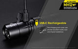 Combo: Nitecore MH12 V2 CREE XP-L2 V6 Linterna LED -1200 lúmenes con batería y cargador de alimentación Nitecore NB5000 5000 mAh