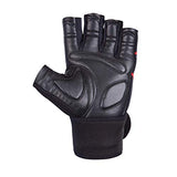 Guante de WFL-729 guantes de gym para caballero de piel 100% genuina. Alto impacto. Este modelo de CABRAS AST con doble refuerzo, soporte en la palma y muñequera de neopreno elástica para soporte y resistencia durante tus ejercicios más demandantes. Perfe