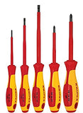 KNIPEX Tools 9K 98 98 32 US Juego de destornilladores de 5 piezas, aislamiento de 1000 V