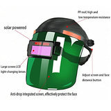 BYRDZD Máscara de soldadura automática, tapa de soldadura, vidrios de soldadura, soldadura de arcos de arco, luz fuerte, máscara de soldador, casco, aislamiento térmico y resistencia a alta temperatur