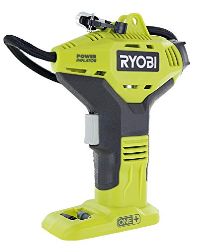 Ryobi Inflador de energía portátil para neumáticos [nuevo medidor digital] [18 voltios] [sin cable] [ONE+ sistema de batería] [P737D] (batería no incluida, herramienta eléctrica)