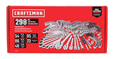 CRAFTSMAN Juego de herramientas mecánicas, SAE / métrica, 298 piezas (CMMT12039)