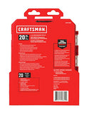 Craftsman CMMT12008 - Juego de 20 llaves de vaso de 1/4" en estuche moldeado por soplado