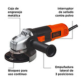 beyond by BLACK+DECKER Esmeriladora Angular 4-1/2 Pulgadas 820W con Guantes, Gafas y Disco Abrasivo AZBDG7DISC