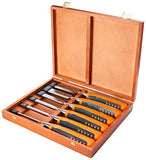 Bahco 424P-S6 Bevel Edge Chisel Set of 6 in a Wooden Box by Bahco