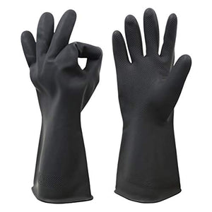 Guantes resistentes a los químicos, guantes de goma de limpieza reutilizables impermeables, 1 par