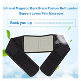 Yipmai Soporte Lumbar de la Cintura Lumbar Cinturón de Postura Terapia magnética Ajustable Protección de Terapia magnética Deportes de Gimnasio de Doble bandado Inferior al Dolor de Fitness