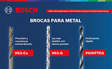 Bosch 2608588174, Broca Cyl-5 - 1/4"X6"