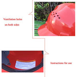 WXJ Aumente El Diseño de Ventilación del Casco Estándar ANSI del Casco de ala Grande de 40 Mm En Ambos Lados Material de FRP Absorción de Impactos de 4 Puntos Obras de Construcción de Moda