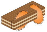 CMT P10080 - Hoja de sierra de melamina con acabado ultra fino (5/8 pulgadas, 25 x 80 dientes)