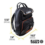 Mochila para herramientas Tradesman Pro™ de 44,5 cm en color negro con 35 bolsillos para trabajo pesado - 55475 Klein Tools