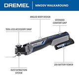 Dremel Multi-Max MM20V-01 Kit multiherramienta oscilante inalámbrico con (1) batería, gris