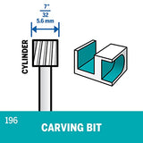 Dremel 196 Fresa de Alta Velocidad 7/32 Pulgadas, 2 Piezas