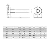 binifiMux Kit surtido de tornillos de seguridad Torx con cabeza plana M6 con llave T30, tornillos M6 x 10 mm/12 mm/20 mm/25 mm/30 mm, acero inoxidable 304, a prueba de manipulaciones